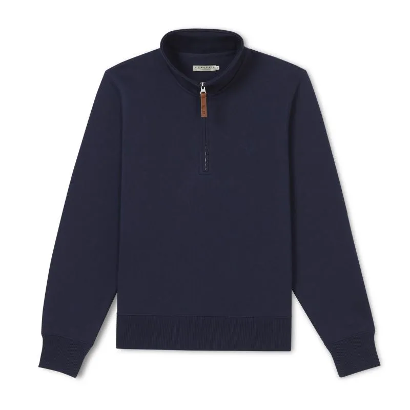 R.M.Williams Trickett Ladies Zip Neck Sweatshirt - Navy
