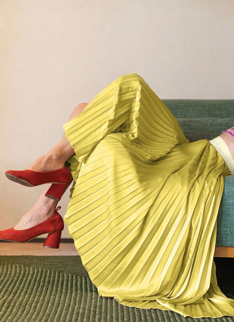 Satin Midi Skirt