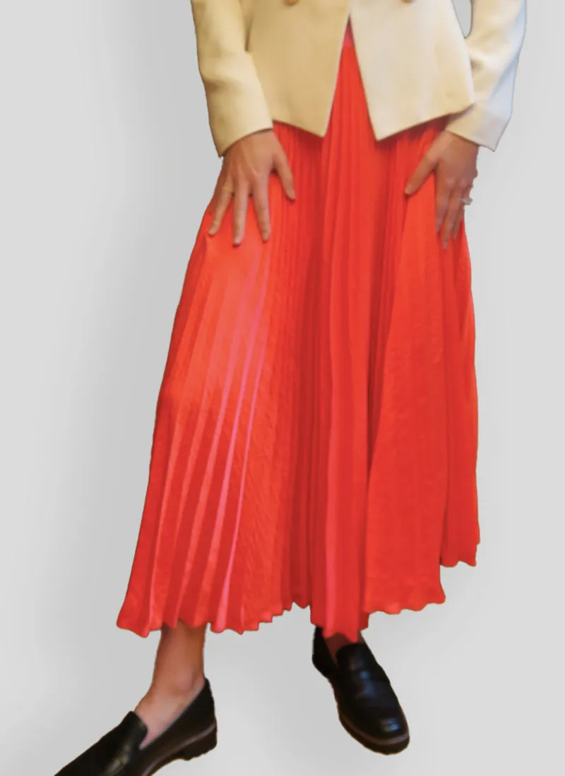 Satin Midi Skirt