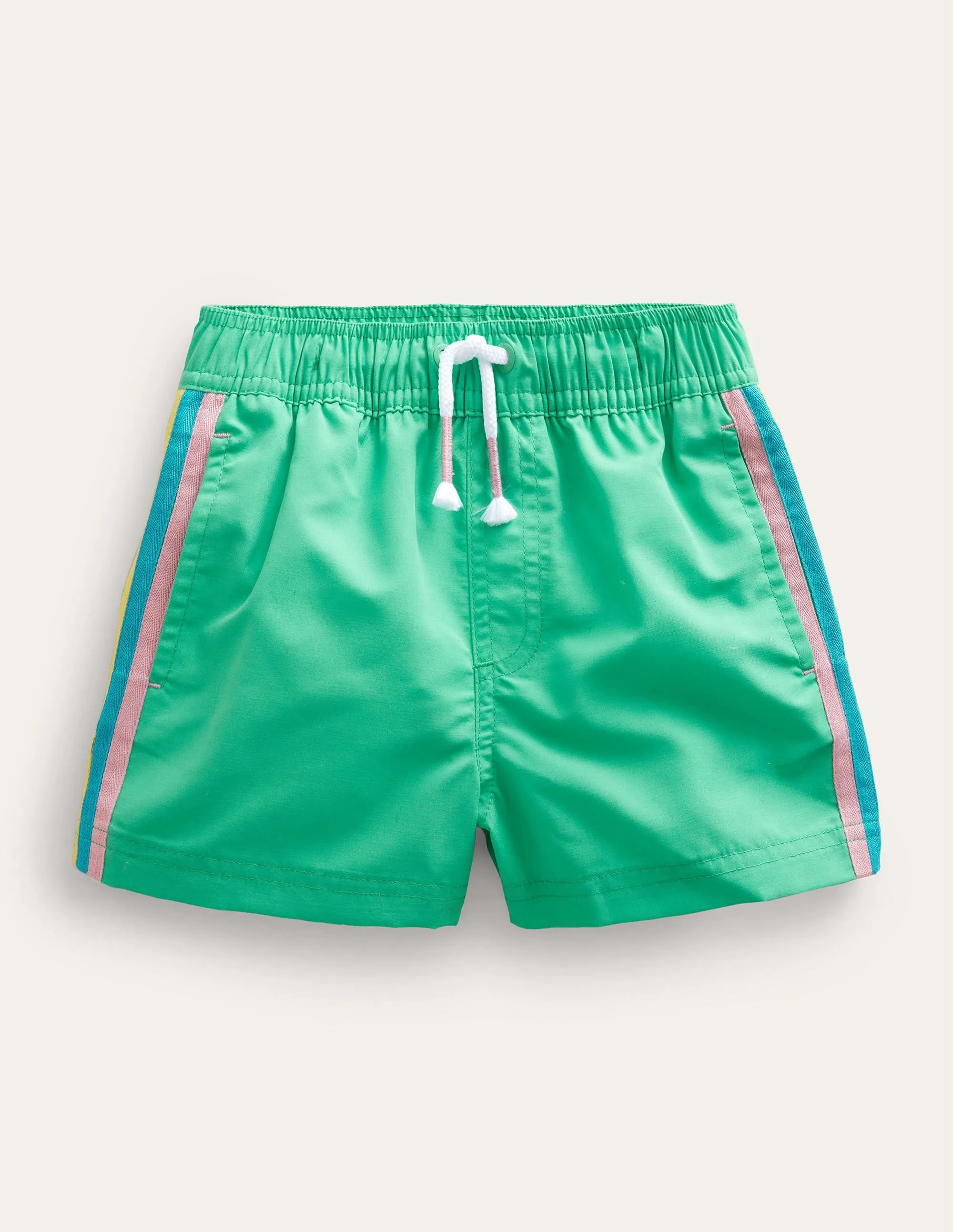 Sporty Stripe Short-Asparagus