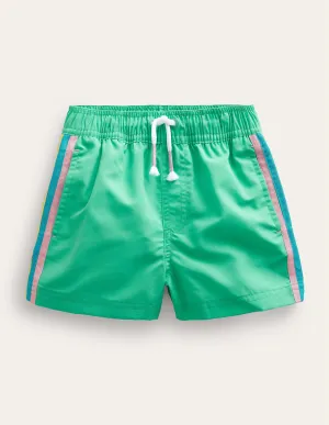 Sporty Stripe Short-Asparagus