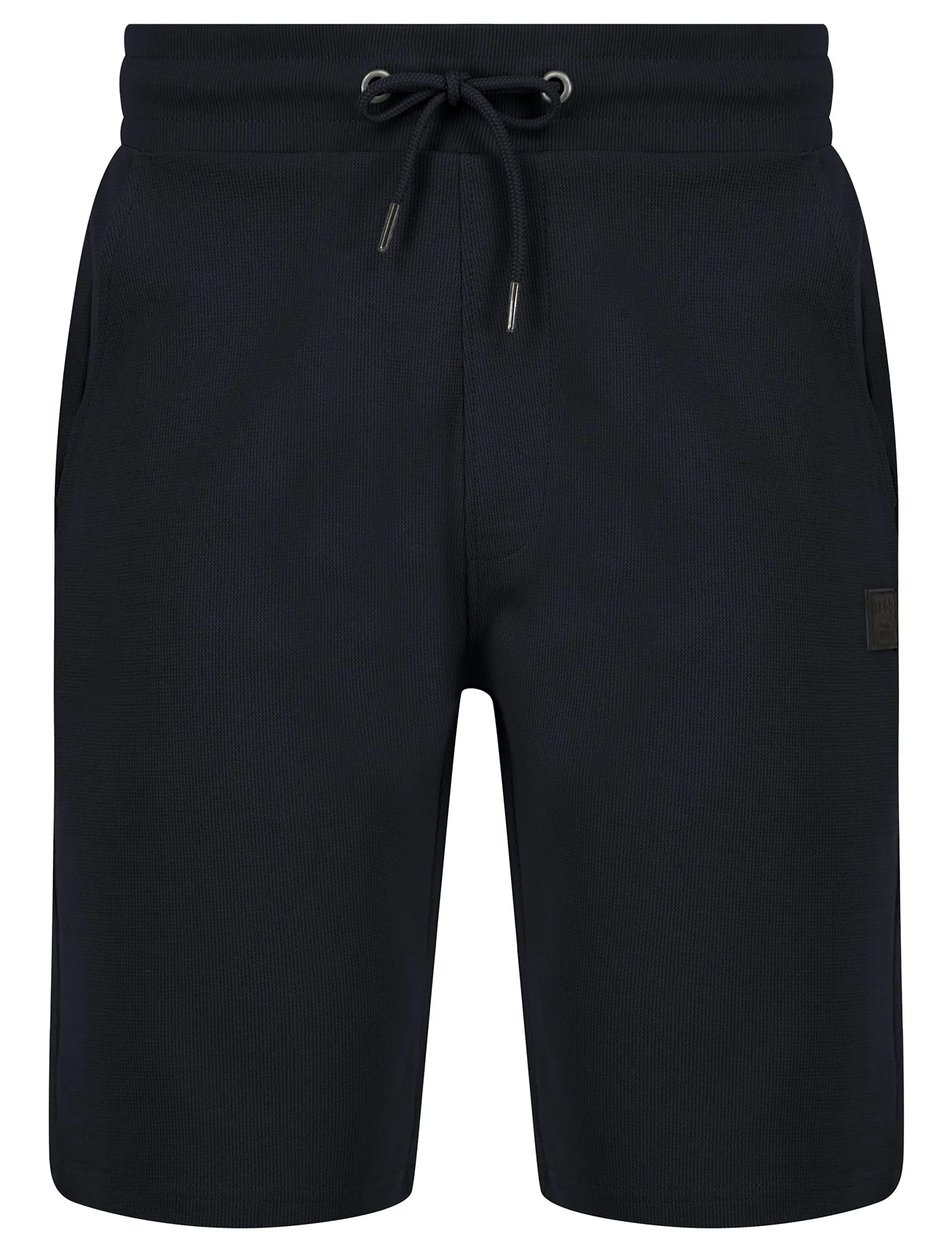 Tarot Motif Brushback Fleece Jogger Shorts in Sky Captain Navy - Tokyo Laundry