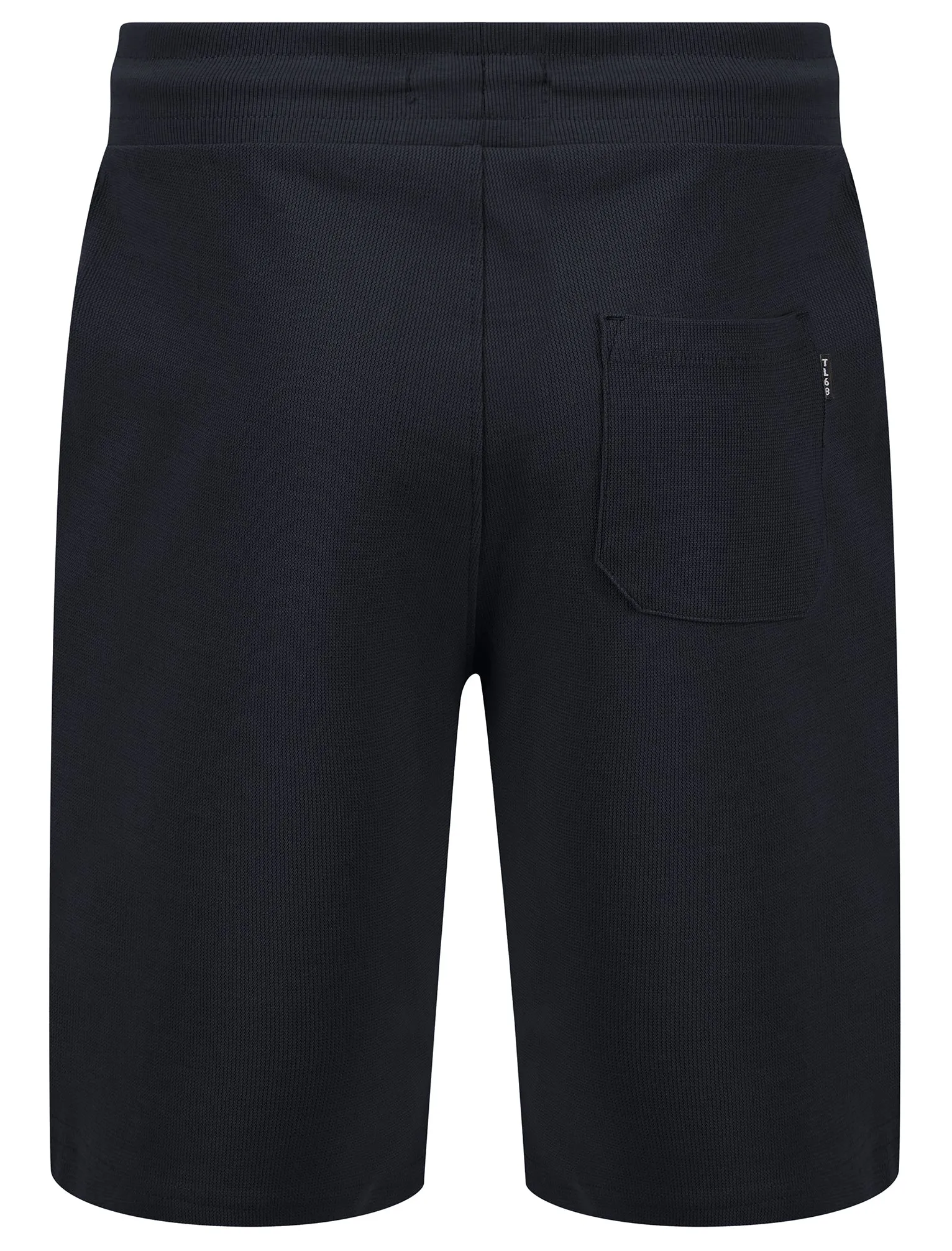 Tarot Motif Brushback Fleece Jogger Shorts in Sky Captain Navy - Tokyo Laundry