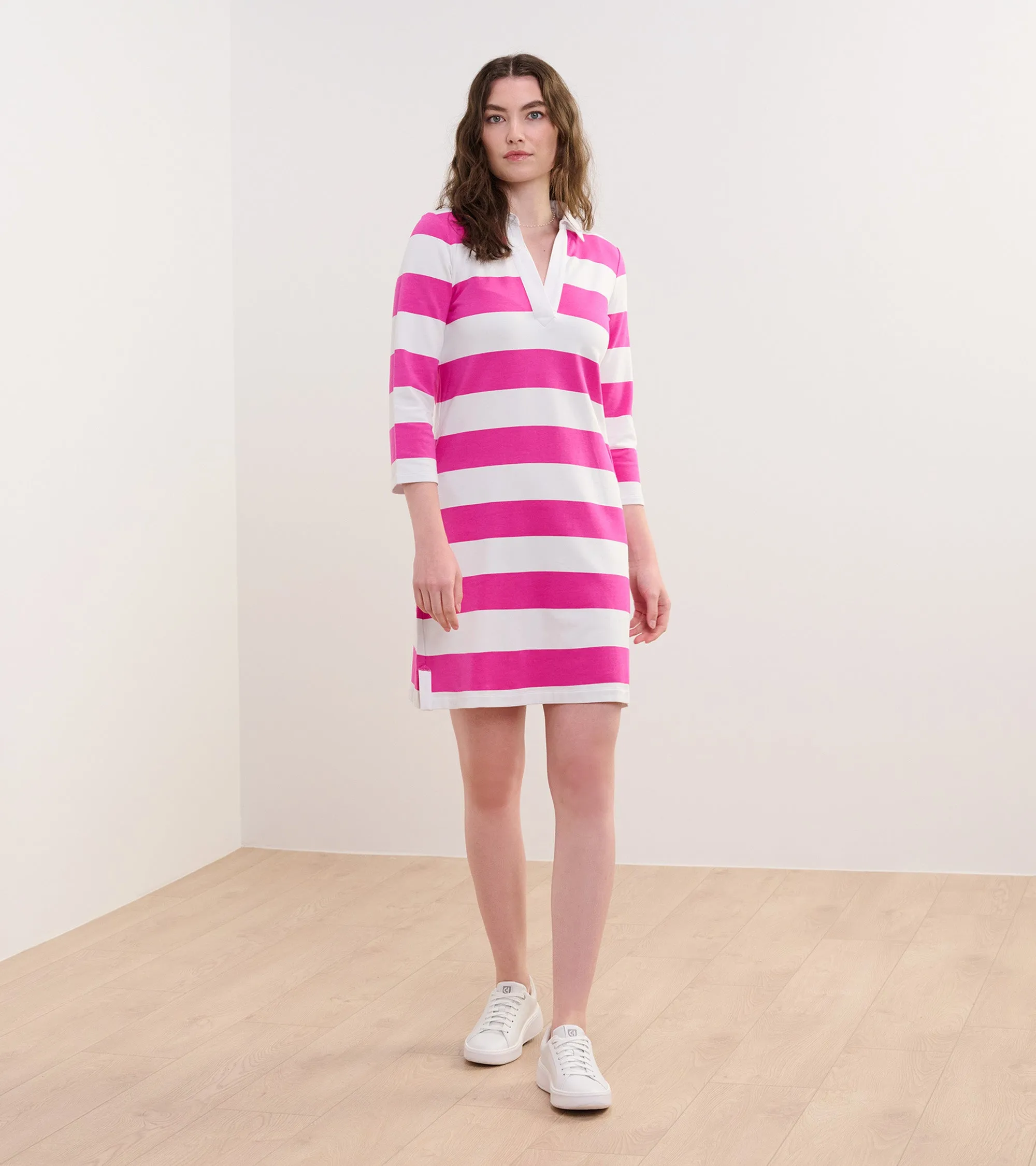 Taylor Dress - Preppy Pink Stripes