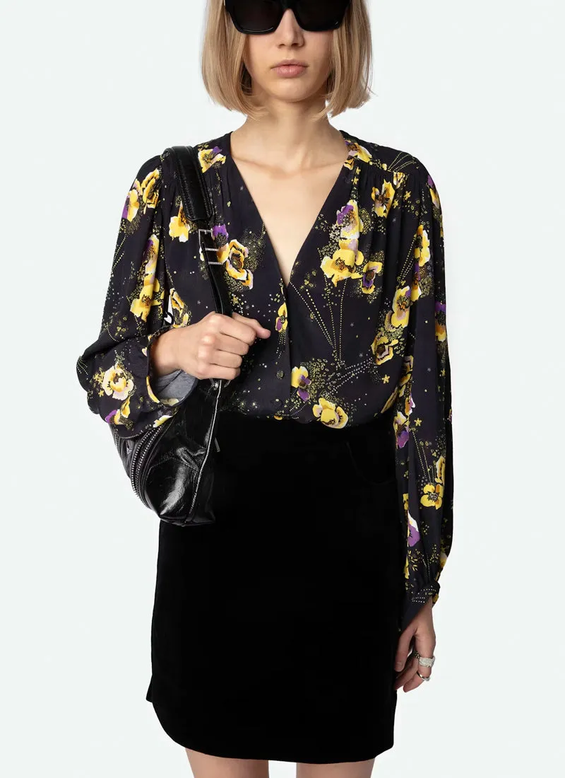 Turin Crepe Yoko Strass Top