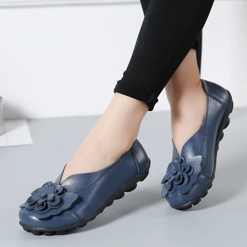 Vanccy Flower Comfort Flats Shoe