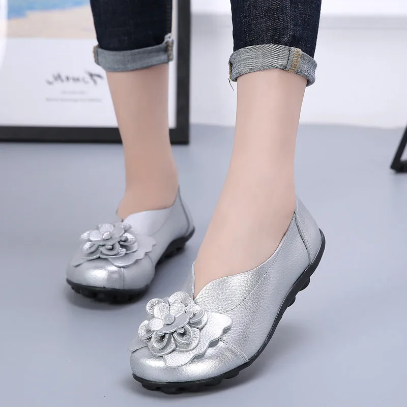 Vanccy Flower Comfort Flats Shoe