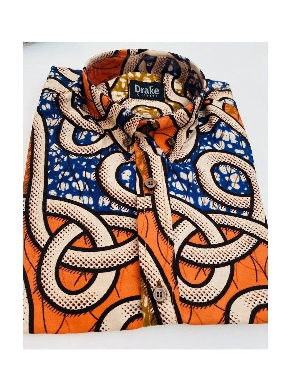 Weave African Print Shirt