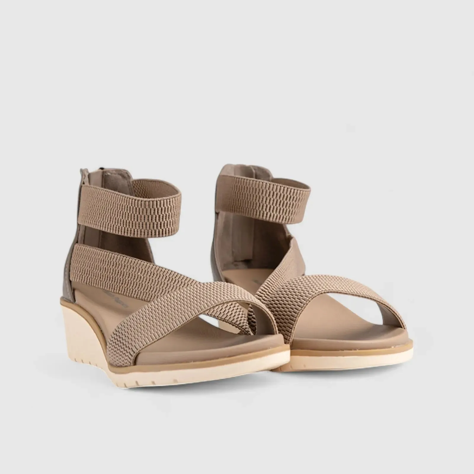 Willows Comfort Wedge Sandal Beige 01370