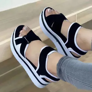 Women Open Toe Soft Elegant Wedge Orthopedic Sandal